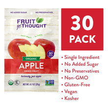 Load image into Gallery viewer, Organic Dried Apple Snack Packs & Multi-Serving Bags