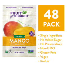 Load image into Gallery viewer, Organic Dried Mango Snack Packs & Multi-Serving Bags