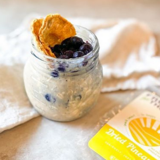 Blueberry Pineapple Overnight Oats Recipe