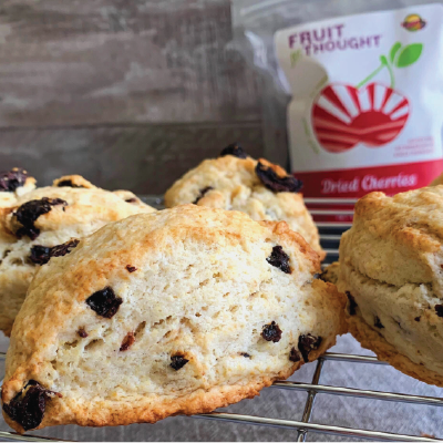 Cream and Cherry Scones