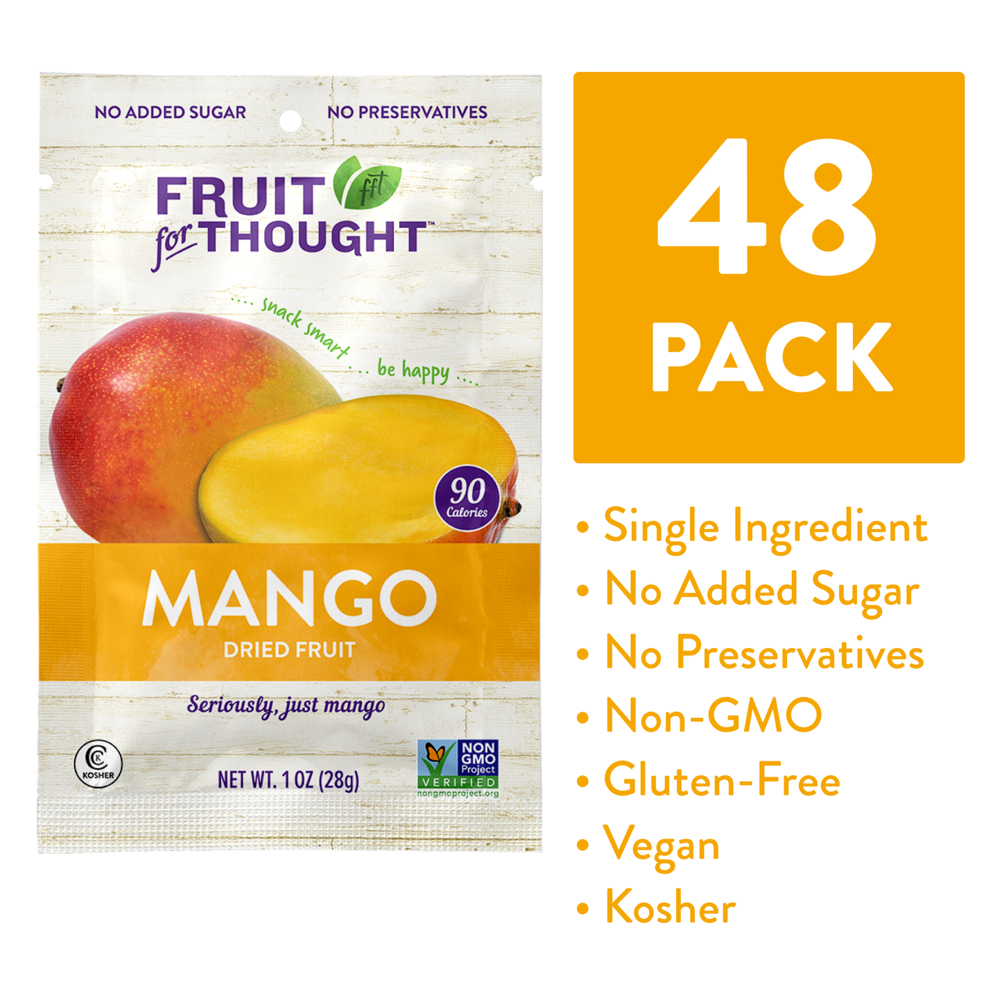Dried Mango Snack Packs & Multi-Serving Bags
