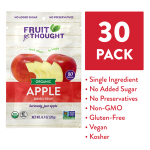 Organic Dried Apple Snack Packs & Multi-Serving Bags