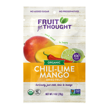 Load image into Gallery viewer, Organic Dried Chili-Lime Mango Snack Packs &amp; Multi-Serving Bags