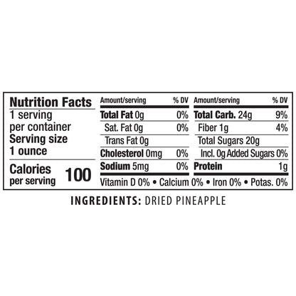 Dried Pineapple Snack Packs & Multi-Serving Bags